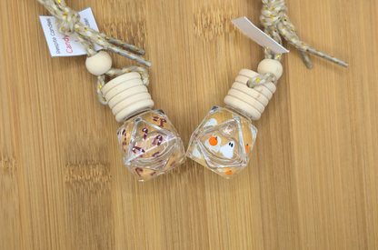 Hand-Painted Hanging Glass Car Diffuser