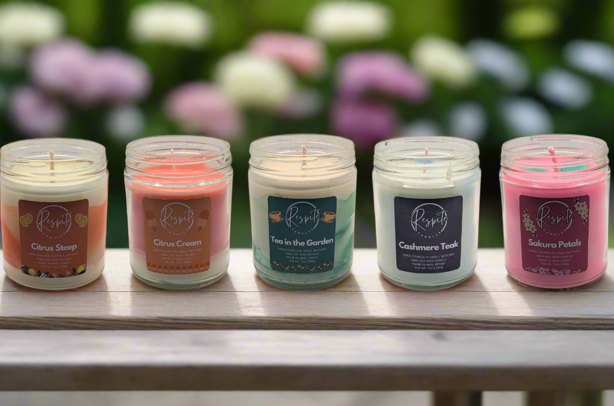 spring collection candles